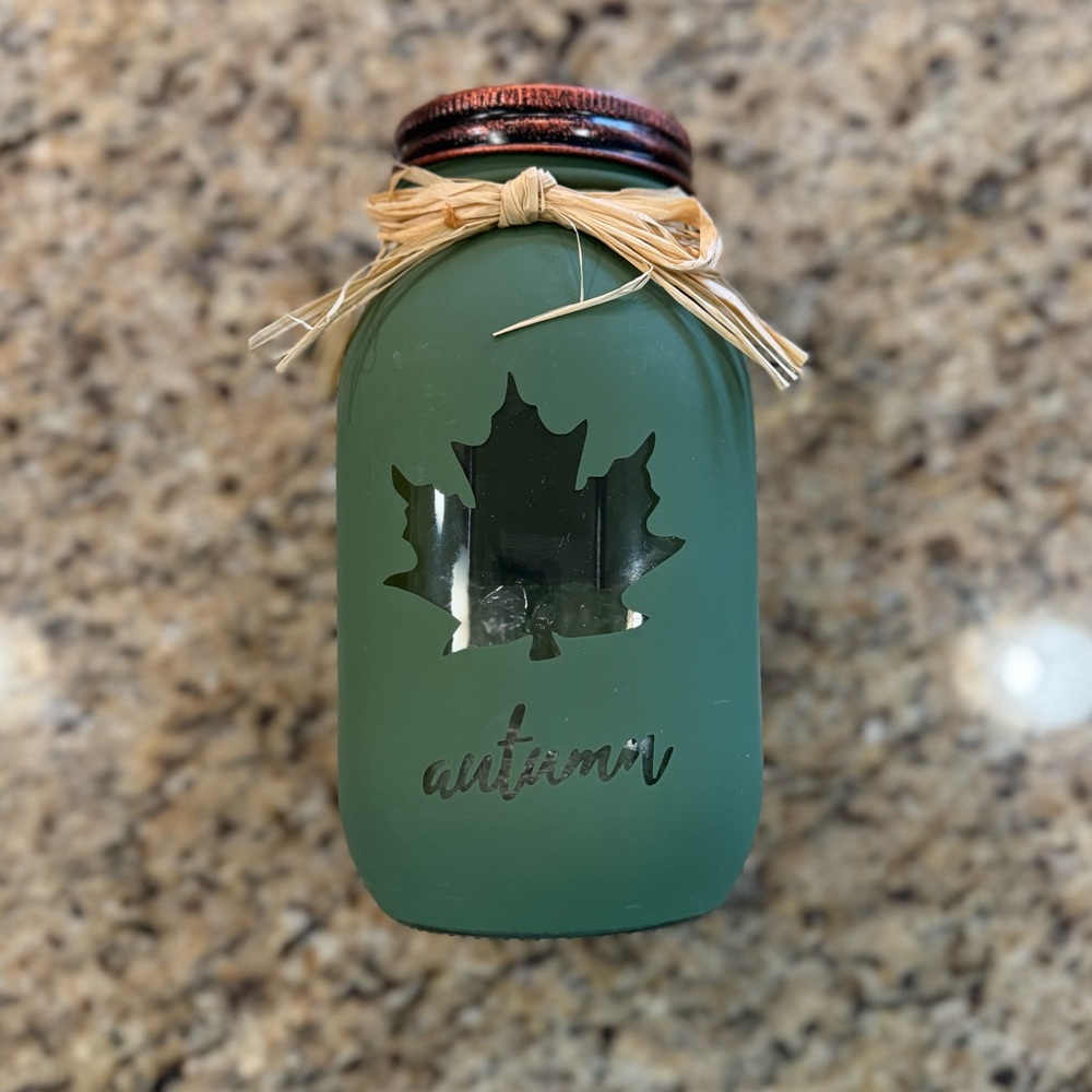 Autumn Turquoise Candle Holder - Picture 1 of 5
